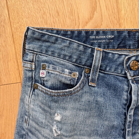 AG Adriano Goldschmied The Sloan Crop Vintage Straight Leg Jeans Size: 25 - Picture 5 of 17